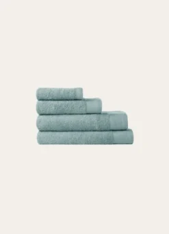 SERVIETTE DE TOILETTE UNIE EN COTON 500GR BLEU ORAGE