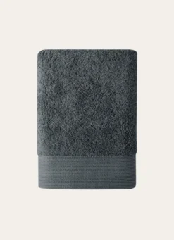 SERVIETTE DE TOILETTE UNIE EN COTON 500GR ARDOISE