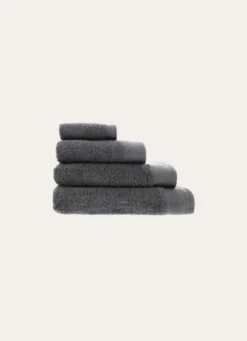 SERVIETTE DE TOILETTE UNIE EN COTON 500GR ARDOISE