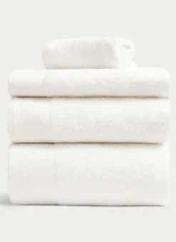 SERVIETTE DE TOILETTE UNIE EN COTON 500GR ÉCRU