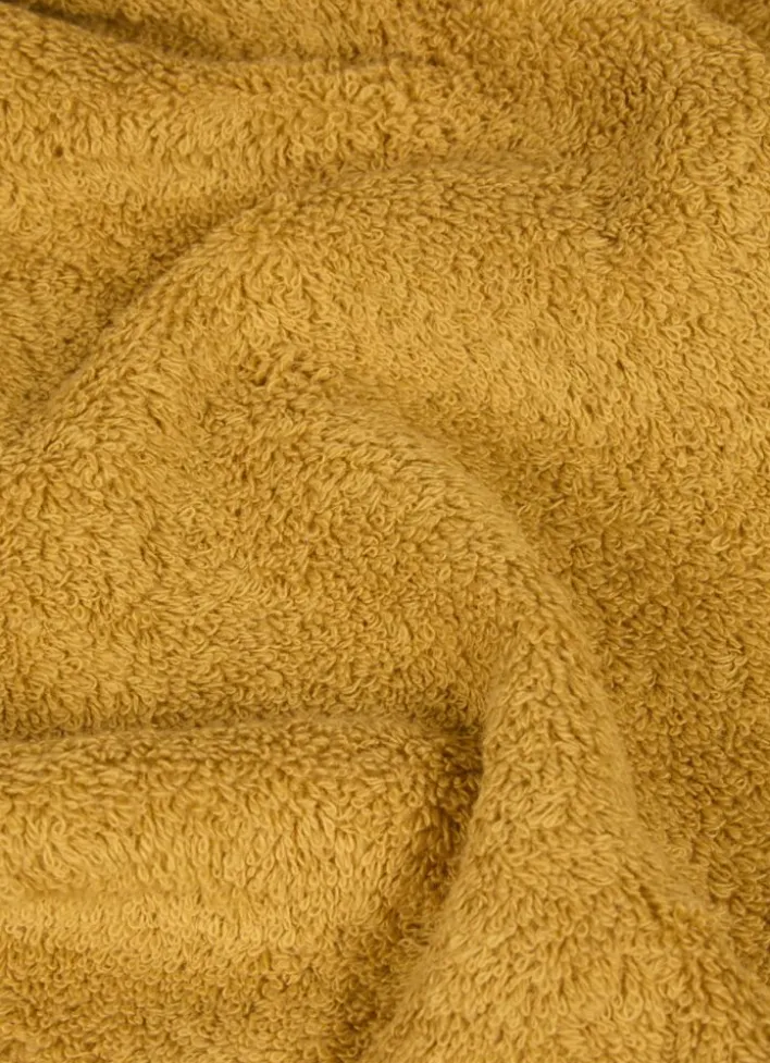 SERVIETTE DE TOILETTE UNIE EN COTON 500GR OCRE