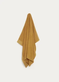 SERVIETTE DE TOILETTE UNIE EN COTON 500GR OCRE