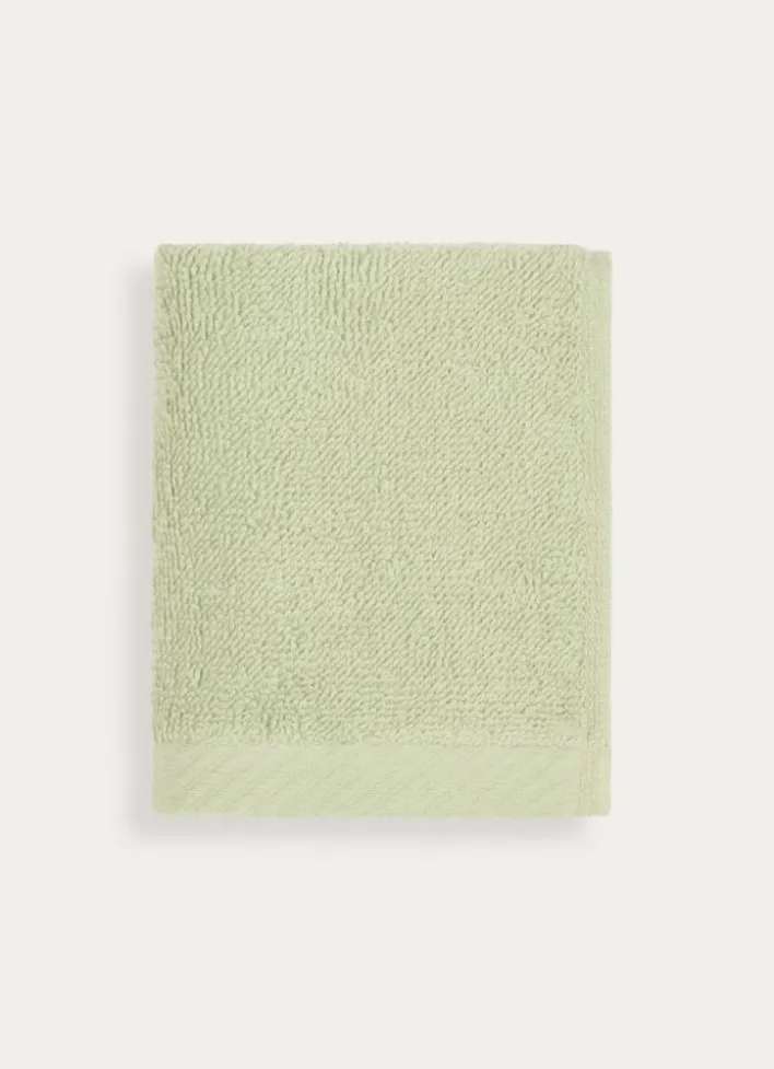 SERVIETTE INVITÉ EN COTON UNI BASIL VERT