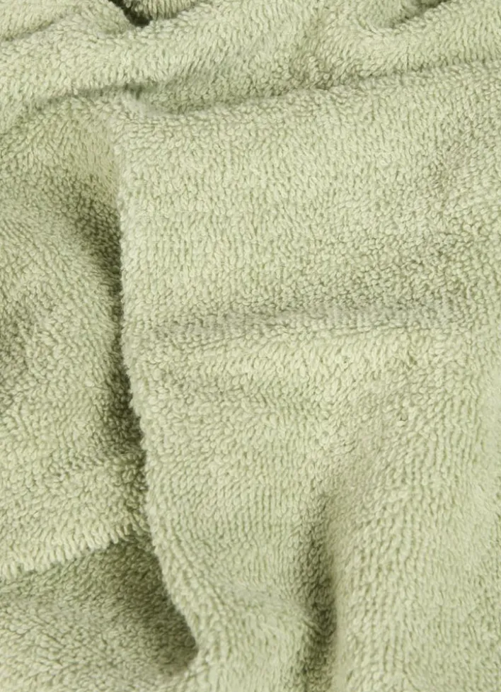SERVIETTE INVITÉ EN COTON UNI BASIL VERT