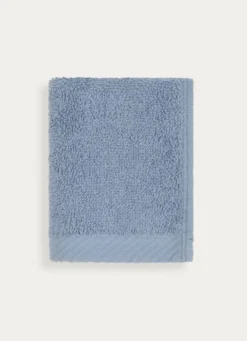 SERVIETTE INVITÉ EN COTON UNI BASIL BLEU