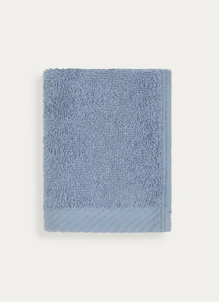 SERVIETTE INVITÉ EN COTON UNI BASIL BLEU