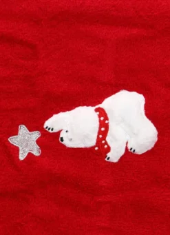 SERVIETTE INVITÉ PERSONNAGE DE NOËL ROUGE