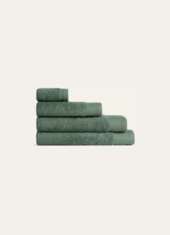 SERVIETTE INVITÉ UNIE EN COTON 500GR OLIVE