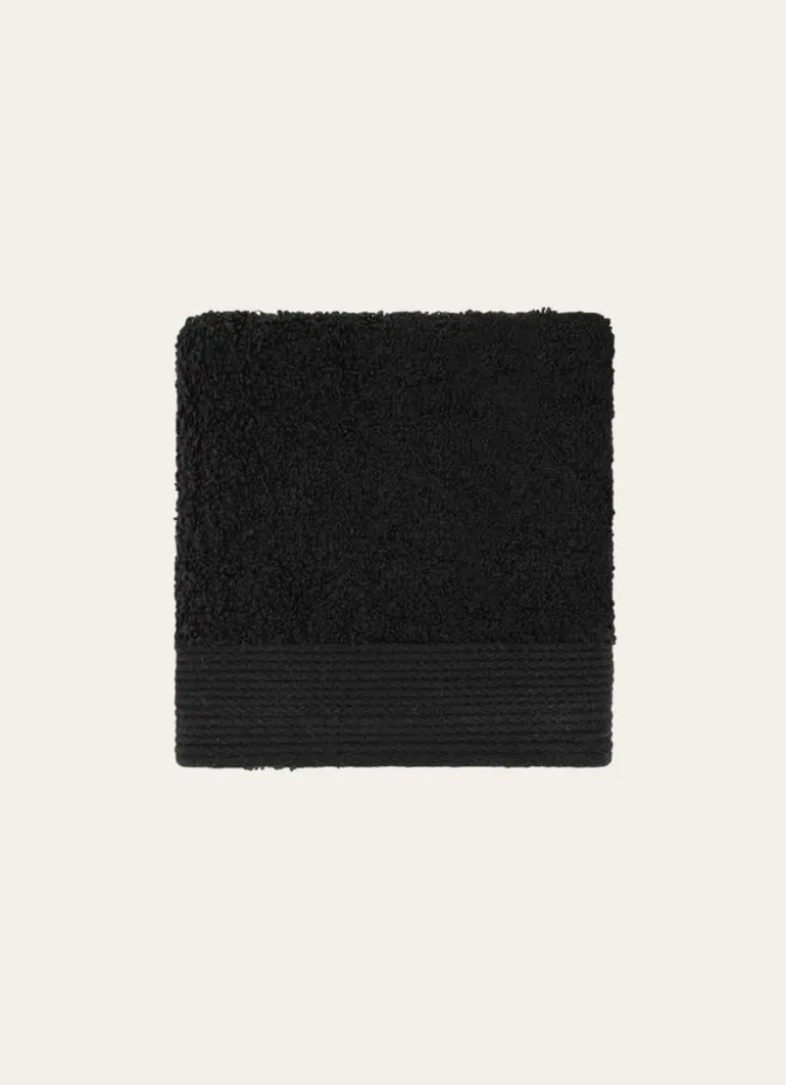 SERVIETTE INVITÉ UNIE EN COTON 500GR NOIR