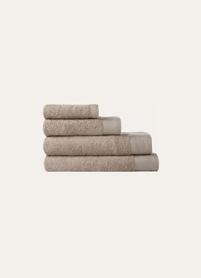 SERVIETTE INVITÉ UNIE EN COTON 500GR TAUPE