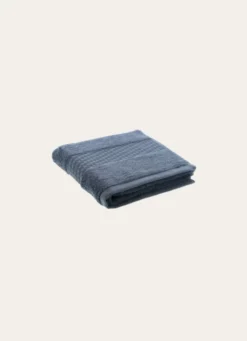 SERVIETTE TOILETTE COTON BIO JACQUARD GAUFRÉ 450 ORAGE