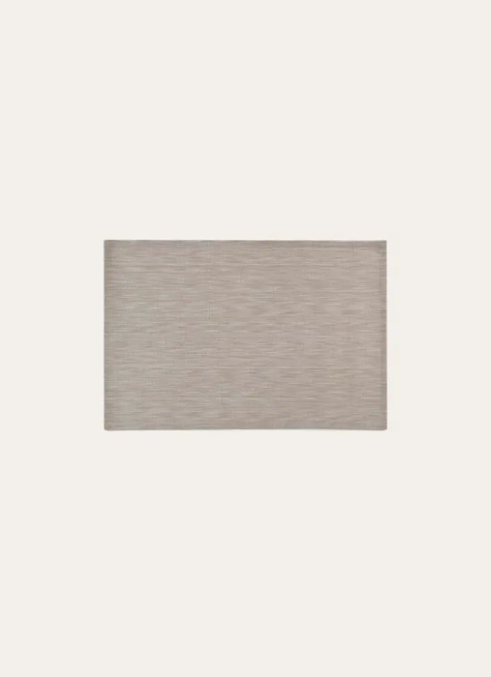 SET DE TABLE EFFET MÉTALLIQUE GRIS CLAIR