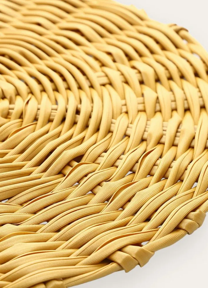 SET DE TABLE JAUNE MOUTARDE