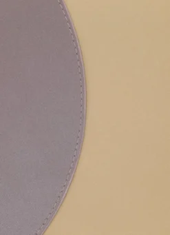 SET DE TABLE ROND FAUX CUIROR