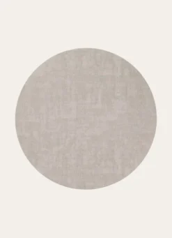 SET DE TABLE ROND IMPERMÉABLE DOUBLE FACE BEIGE CLAIR