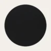 SET DE TABLE ROND IMPERMÉABLE DOUBLE FACE NOIR