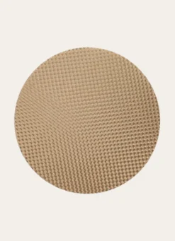 SET DE TABLE ROND TISSÉ DORE
