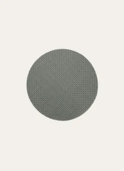 SET DE TABLE ROND TISSÉ GRIS