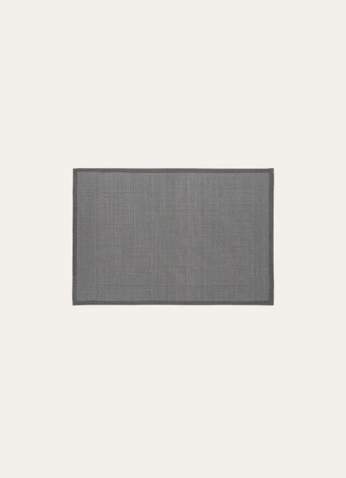 SET DE TABLE UNI TISSÉ ANTHRACITE