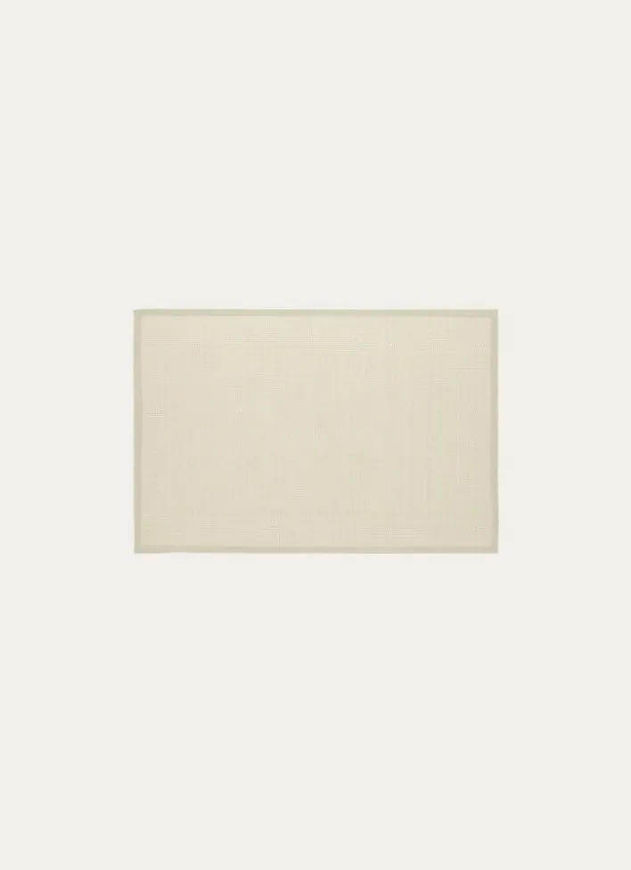 SET DE TABLE UNI TISSÉ BEIGE