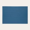 SET DE TABLE UNI TISSÉ BLEU CANARD