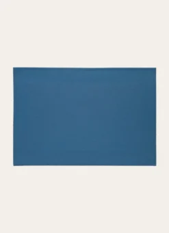 SET DE TABLE UNI TISSÉ BLEU CANARD