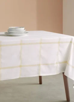 SURNAPPE EN COTON TISSÉ SCINTILLANT ECRU