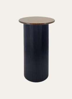 TABLE D'APPOINT NOIR/BOIS
