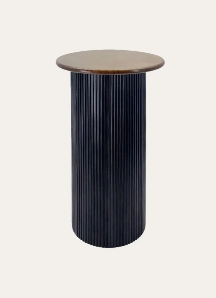 TABLE D'APPOINT NOIR/BOIS