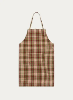 TABLIER DE CUISINE À CARREAUX EN COTON MULTICOLORE