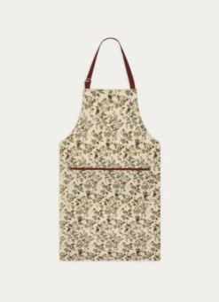 TABLIER DE CUISINE EN COTON IMPRIMÉ VÉGÉTAL MULTICOLORE