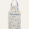 TABLIER EN COTON IMPRIMÉ POISSONS MULTICOLORE