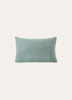 TAIE BÉBÉ EN GAZE DE COTON BRODERIE FEUILLE MOUSSE