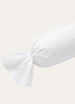 TAIE DE TRAVERSIN EN COTON BLANC