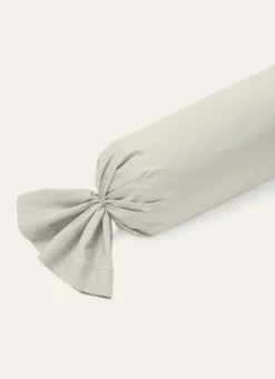 TAIE DE TRAVERSIN EN PERCALE DE COTON SABLE