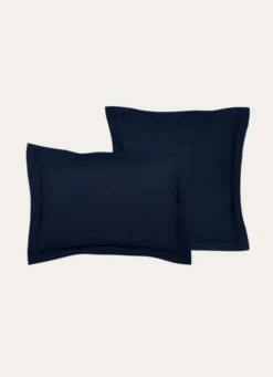 TAIE D'OREILLER UNIE EN COTON ENCRE