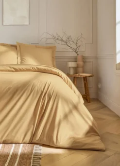 TAIE D'OREILLER UNIE EN PERCALE DE COTON MAIS
