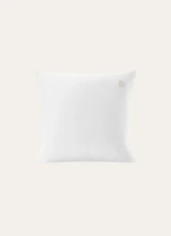 TAIE ENFANT EN GAZE DE COTON BRODERIE FEUILLE LAIT
