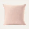 TAIE ENFANT EN GAZE DE COTON BRODERIE FEUILLE ROSE
