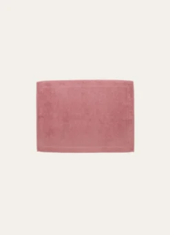TAPIS DE BAIN EN COTON UNI 650GR ROSE
