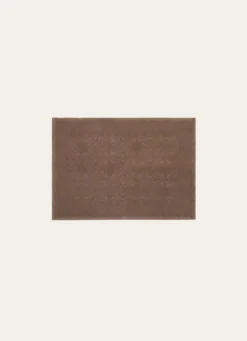 TAPIS DE BAIN JACQUARD UNI ANTIDÉRAPANT MARRON GLACÉ