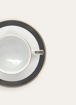 TASSE EN PORCELAINE AVEC LISERET EN OR SONGE NOIR