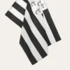 TORCHON EN COTON DRAPEAU BRETON BLANC