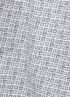 TORCHON EN COTON MINI MOTIFSBLANC GRIS