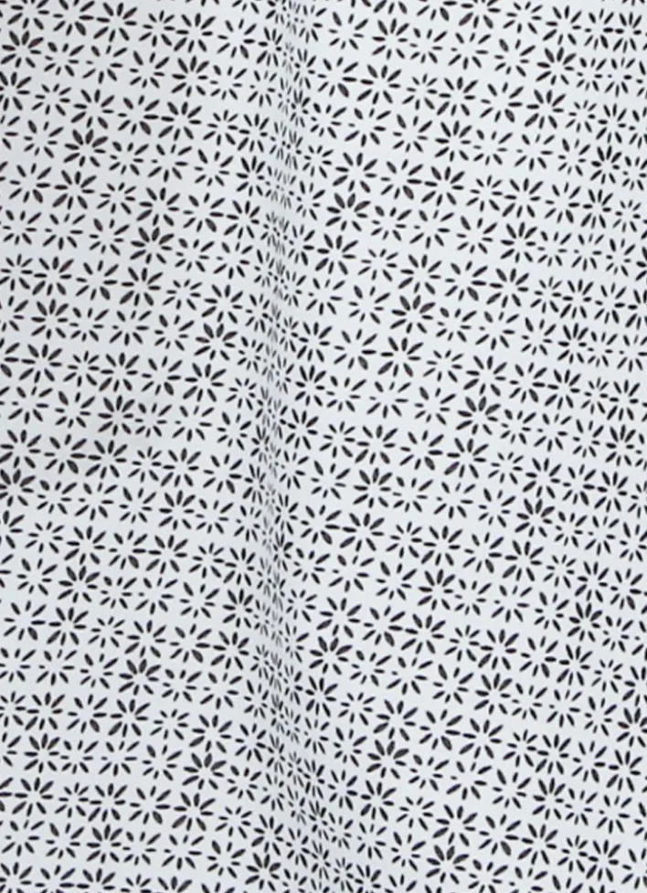 TORCHON EN COTON MINI MOTIFSBLANC GRIS