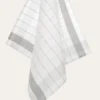 TORCHON EN TOILE MÉTIS GRIS