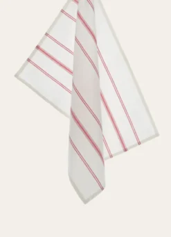 TORCHON RAYÉ EN TOILE DE COTON BLEU