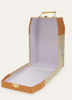VALISETTE EN CARTON EN FORME DE MAISON MULTICOLORE