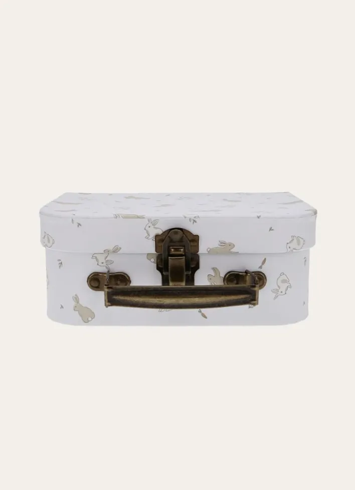 VALISETTE MOTIF LAPIN BLANC