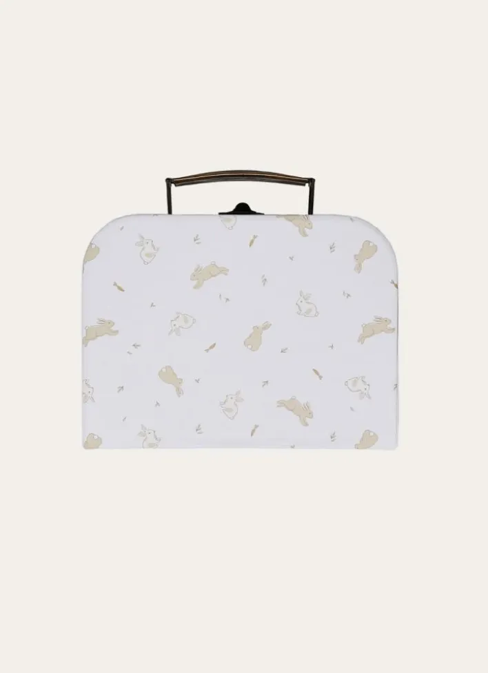 VALISETTE MOTIF LAPIN BLANC